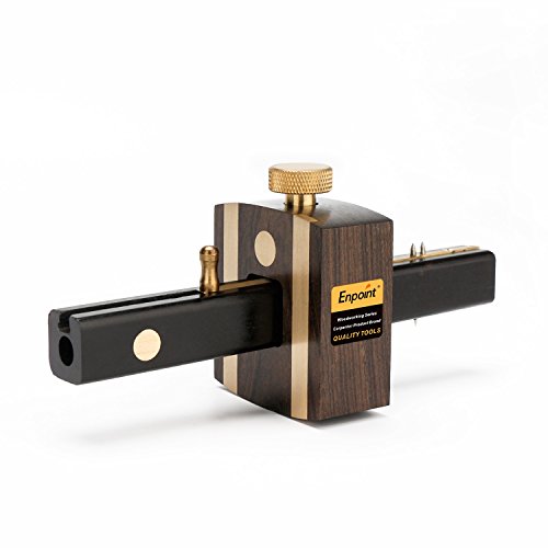 Woodworking Marking Gauge, EnPoint Ebony Mortise Square Gauge 165 mm Sliding Mark Scraper