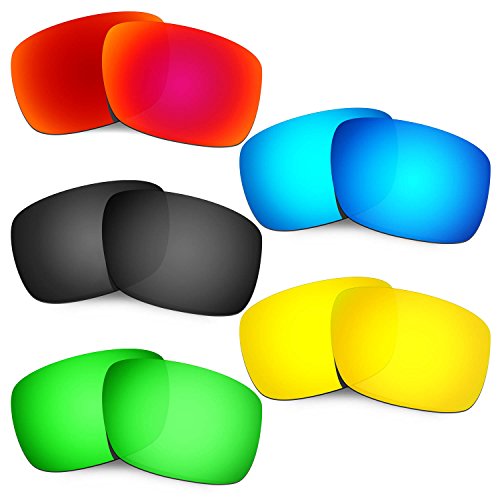 Lentille Oakley Drop Point pour réparer des verres rayés rouge bleu noir