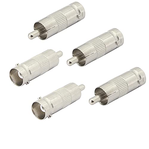 Adaptador BNC hembra a RCA macho para CCTV (5 unidades) miniatura 1