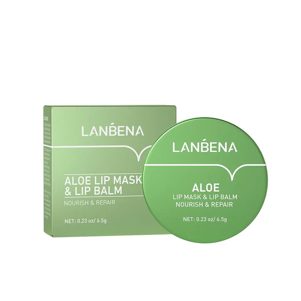 LANBENA Aloe Vera Lip Balm Natural Moisturzer Soothing Plump Lip Mask,LIP BAM,LIP PLUMPER