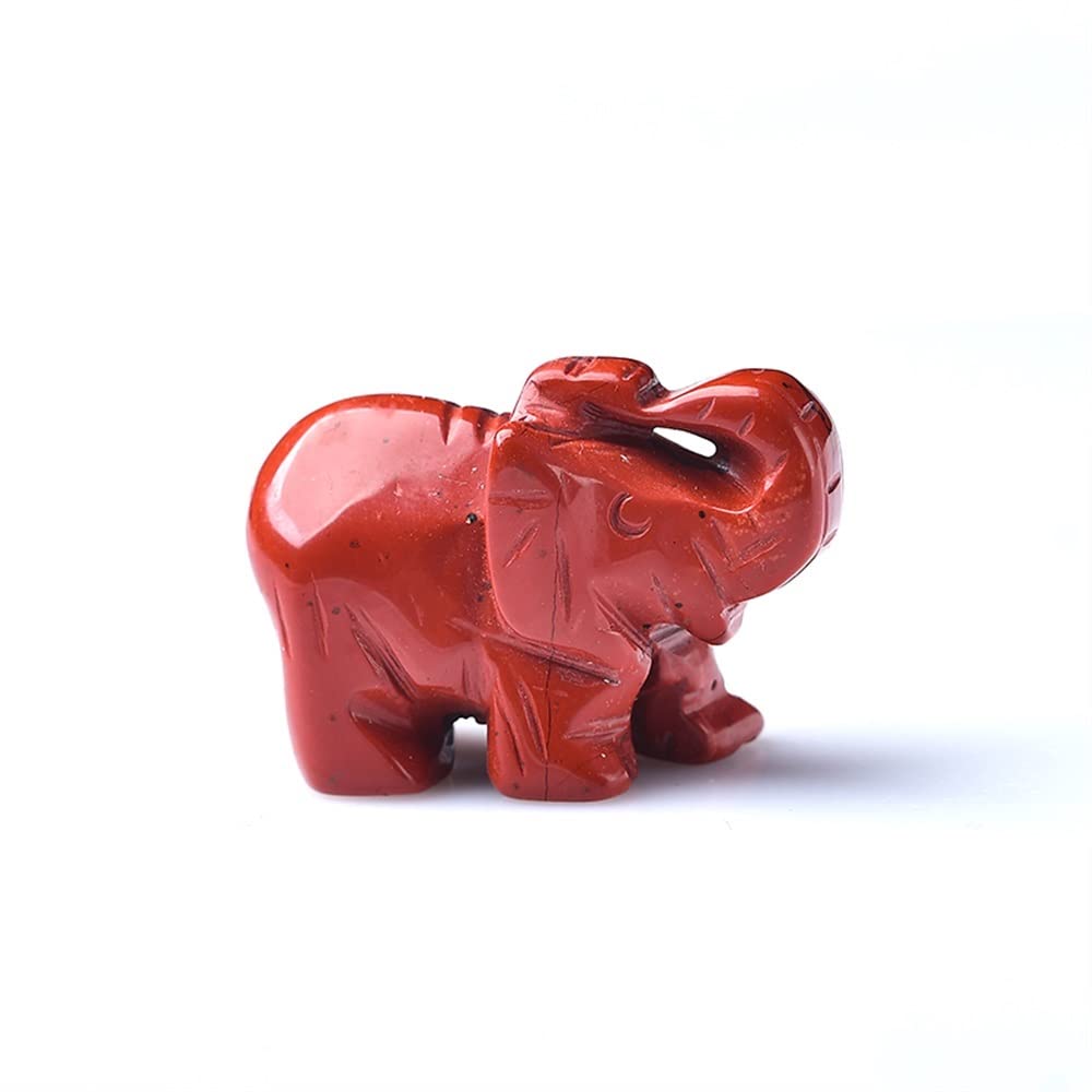 Cadeau décoration d'intérieur éléphant en cristal de quartz rose