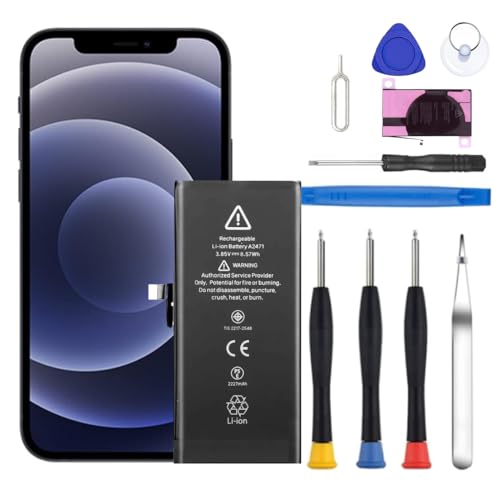 Yuntunele Battery for iPhone 12 Mini Upgraded New Battery Replacement for iPhone 12 Mini 5.4-inches (A2399 A2176 A2398 A2400) Professional Repair Tool Kits