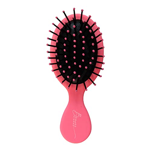 Essential Mini Hair Brush by BeaverStrong, Pocket-size Detangler Brush with Soft Bristles for Travel, Toddlers, Kids, Teens (Warm Pink) image 5