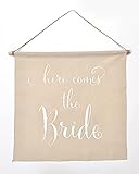Gartner Studios Here Comes The Bride Linen Banner, 1 Count