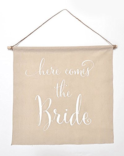 Gartner Studios Here Comes The Bride Linen Banner, 1 Count