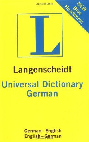 Image of German Langenscheidt Universal Dictionary (Langenscheidt Dictionaries)