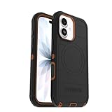 OtterBox iPhone 17 (Only) - Defender Series Case - Black Chateau (Black & Orange) - Snaps on MagSafe - Tough - Rugged & Durable