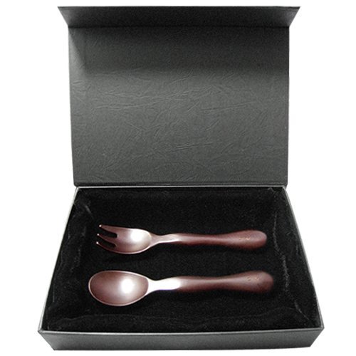 木製名前入りベビースプーン＆フォークセット