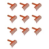Tuminfar 10X Têtes de Râteau à Olives 9 Dents Râteau Multifonction en Plastique Pelle Râteau de Cueillette D'Olives Outils de Jardinage Diamètre Intérieur 2,5 Cm