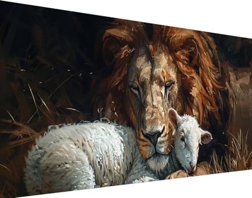 Loisirs Créatifs Adultes point de croix et broderie diamant kit complet lion
