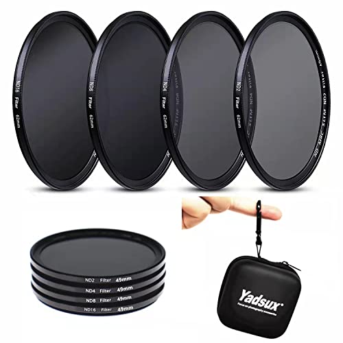 Graufilter ND2, ND4, ND8, ND16, ultradünn, wasserdicht, beschichtet, 49 mm Cover