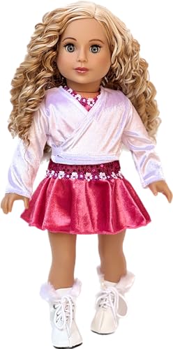 image for DreamWorld Collections - Ice Skating Girl - 4 Piece Ice Skating Outfit