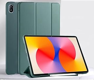 حافظة حماية متوافقة مع هواوي ميت باد 11 بوصة بتصميم غطاء مصنوعة من البولي يوريثان والتي بي يو باللون الأخضر