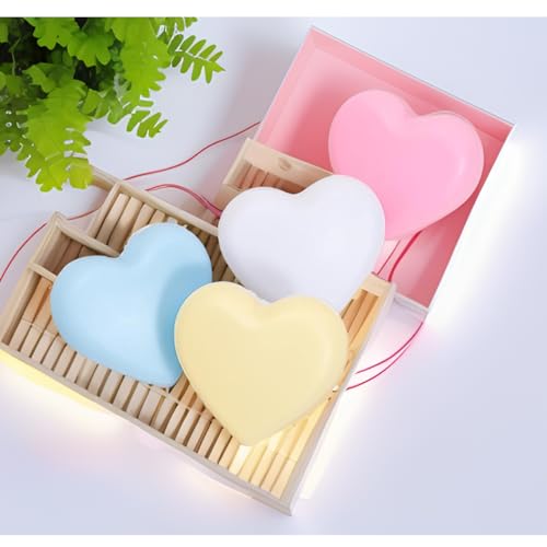 Lámparas de noche corazón LED multicolor 4 piezas