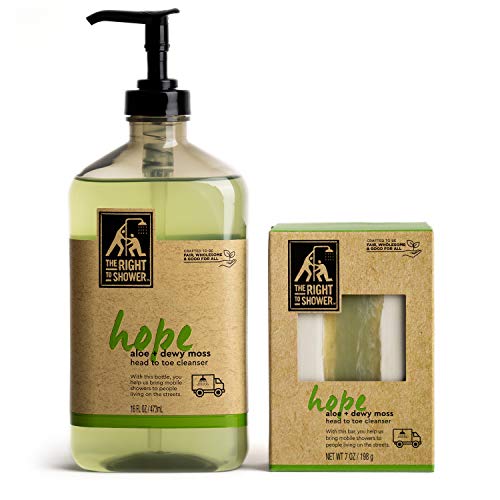 The Right to Shower Sulfate Free Body Wash, Hope, Aloe Vera + Dewy Moss, 16 Fl Oz - Image 6