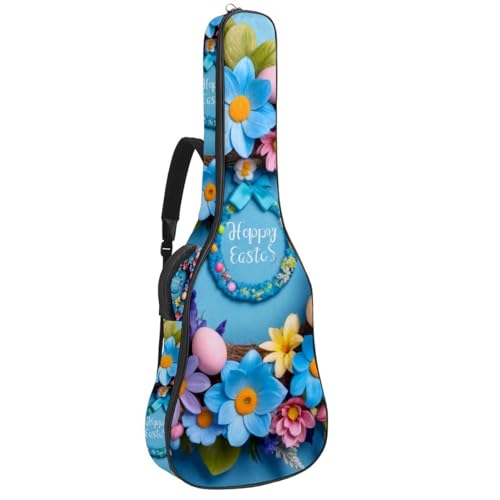 Étui guitare acoustique rembourré grand sac de transport imperméable multicolore