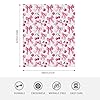 Pink Bow Cherry Flannel Throw Blanket Soft Cozy Blanket for Living Room Couch Sofa Bed 50 x 60 Inches #1