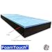 FoamTouch 6'' x 36'' x 72'' Bunk Mattress, Gel Memory Foam on High Density Charcoal Foam, RV Mattress Replacement, Cover Not Included