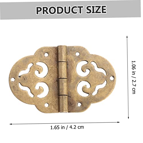 DOITOOL 12 Peças Dobradiça De Caixa De Presente Artesanato Em Miniatura Dobradiças Pequenas Antigas