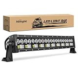 Nilight 73003C-A 22Inch 150W Double Row 15000LM 7D Flood Spot Combo Beam LED Light Bar