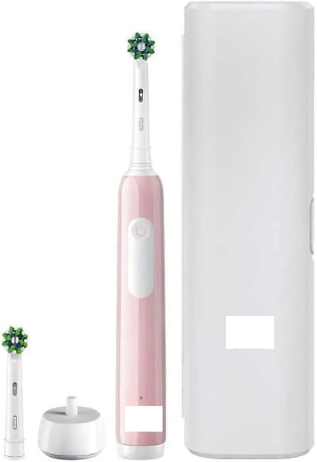 Pro 1 Electric Toothbrush with 3D Cleaning, Gifts for Women/Men, 1 Toothbrush Head & Travel Case, Gum Pressure Control, 2 Pin UK Plug, Pink