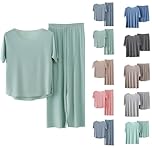 Pjs For Women Sets Cotton - Plus Size Pyjamas For Women 28-30 - Nightshirts For Women Long Length - Fluffy Loungewear