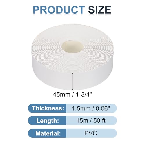 Cinta de chapa prepegada de madera contrachapada flexible de 50 pies blanca 3