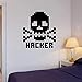 Produktbild Tianpengyuanshuai Hacker Wandtattoo Charakter Vinyl Fenster Aufkleber Junge Teen Schlafzimmer Computerraum dekorative Schrift Wandbild 85x94cm