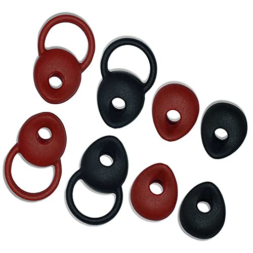 Rhinenet Replacement Eartips Eargels for Jabra Classic & Jabra Mini Bluetooth Earphones Headset Ultra Soft Silicone Rubber Tips Earplug Earbuds Loop Headphone Cover Sweatproof Comfortable 8PCS