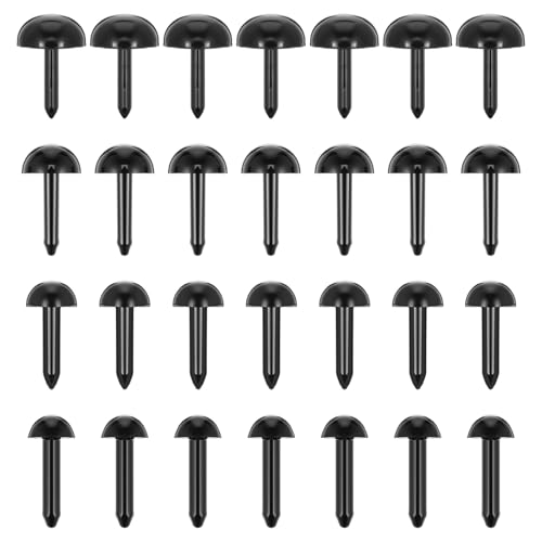 500 Pcs Plastic Eyes for Crafts, Black Felt Eyes 5mm, 6mm, 7mm, 8mm Small Safety Eye for Needle Felting Crochet Animals Stuffed Plush Dolls