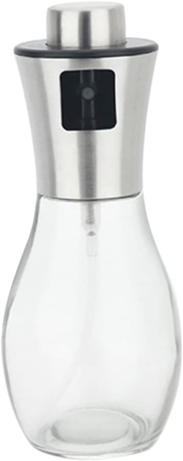 Stainless Steel Oil Sprayer for Cooking Refillable Oil Dispenser Glass Bottle for Bbq Salad Baking Frying and Grilling