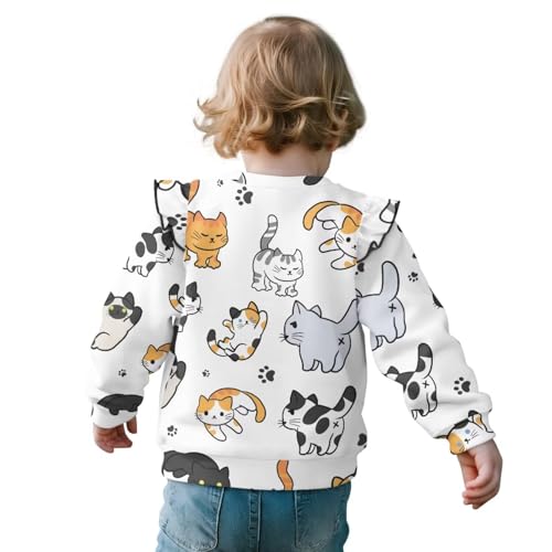 Long Sleeve Shirts for Girls 1-8 Clothes Toddler Crewneck Sweatshirt for School Athletic Fall Tops2