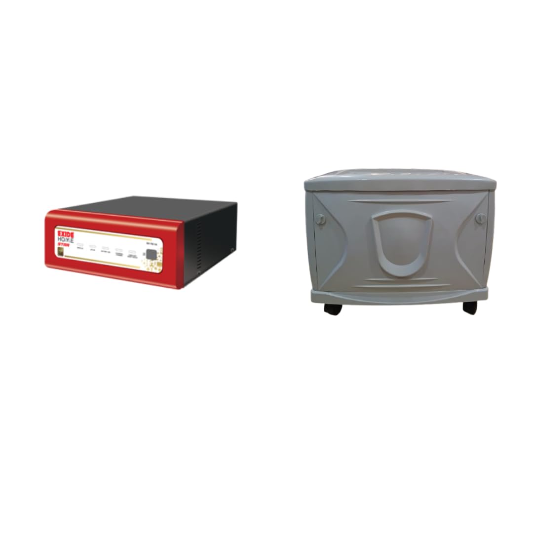 EXIDE Star START12V1125 1125VA Pure Sine Wave Home UPS Inverter | with Trolley | LED Display | Wide Voltage Range | 42-Month Warranty-image-27