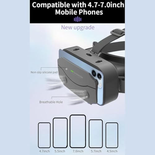Image of TMY Three D Virtual Reality Glasses Three D Virtual Reality Helmet Movies Game|Smartphone VR Headsets|Consumer Electronics (1305) (TMY10)