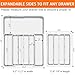 Spaclear Silverware Organizer - Expandable Kitchen Drawer Organizer, BPA-Free Food-Safe Utensil Drawer Organizer with 7 Compartments, Deep Cutlery Tray for Forks, Knives, White
