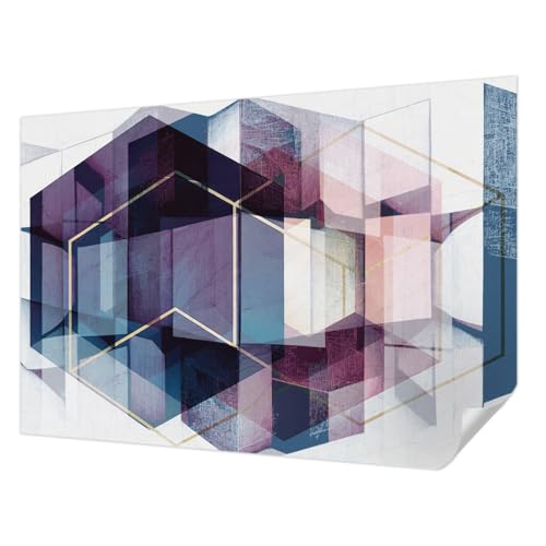 Papel pintado autoadhesivo de cubos geométricos Tulup 152x104 cm fotográfico para dormitorio 2