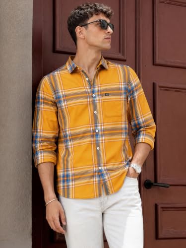 Image of THE Indian Garage CO Men Polycotton Slim Fit Shirt