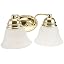 Polished Brass/Alabaster