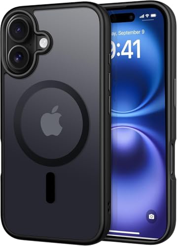 Eagool Custodia per iPhone 16 da 6,1 pollici, compatibile con MagSafe magnetica, migliorata [protezione della fotocamera a 360°], [testato contro le cadute di grado militare da 14 piedi] antiurto