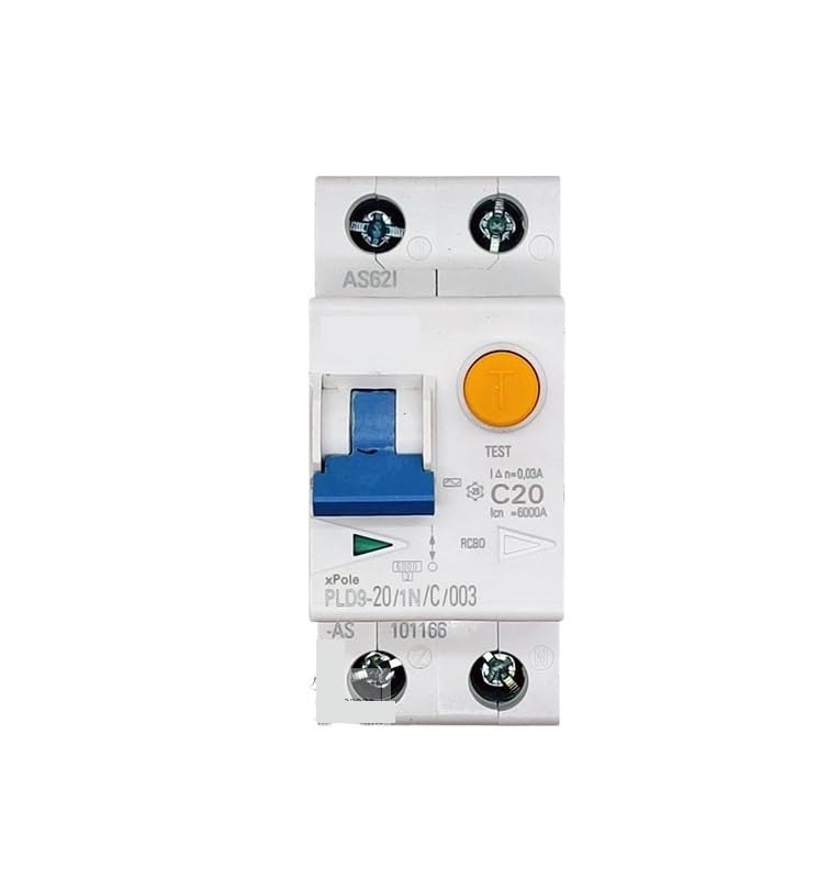 Disjoncteur de fuite PLD9-20/1N/C/003 au standard de précision pour tableau électrique durable