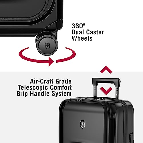 Victorinox Spectra 3.0 Frequent Flyer Carry-On - Modern Hardside Carry-On Luggage - Rolling Suitcase with Spinner Wheels - Holds Travel Accessories - 37 Liters, Black - Image 6