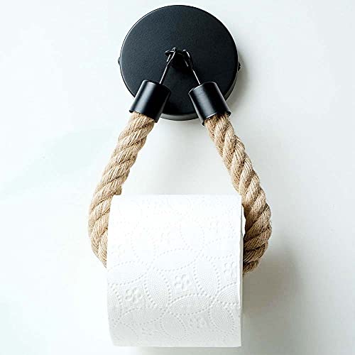 Niciksty Nautical Rope Toilet Paper Holder, Wall Mounted Toilet Paper