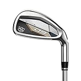 Wilson D9-Eisensatz bestehend aus 5 Schlägern inklusive Pitching Wedge und Sand Wedge, Für maximale Länge
