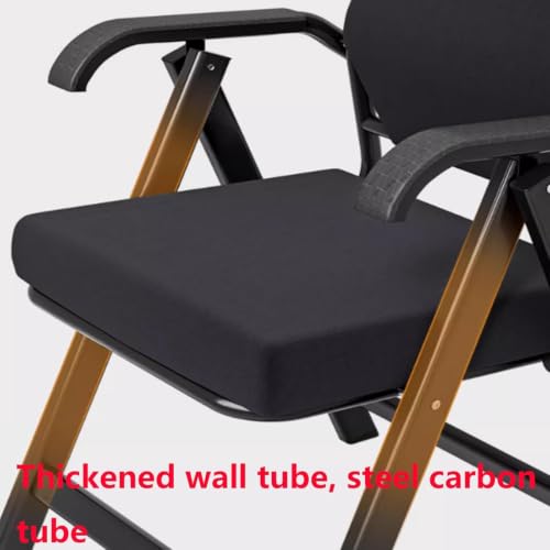 Chaise de bureau ergonomique pliable compacte petit espace fauteuil avec dossier - 5