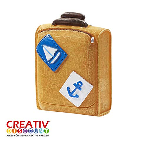 CREATIV DISCOUNT® NEU Miniatur- Reisekoffer, 3,2 x 2,5 x 5,3cm