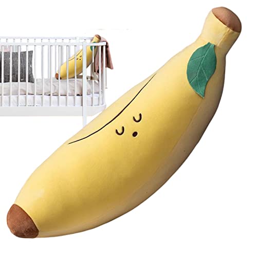 Rianpesn Peluche Aguacate y plátano - simulación Linda Zanahoria Aguacate plátano Hongo Peluche Almohada - Cojín Frutas y Verduras plátano, Almohadas para niños, muñeco Peluche