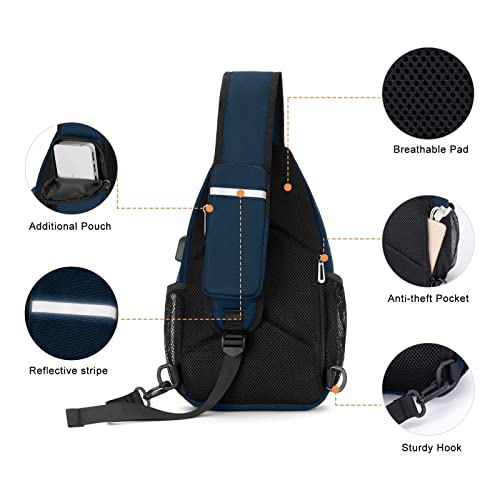 Mochila deportiva tipo sling 2 Pack multipropósito miniatura 7