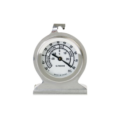 Thunder Group SLTHD080 Refrigerator/Freezer Thermometer Dial Display 20° To 80° F Temperature Range