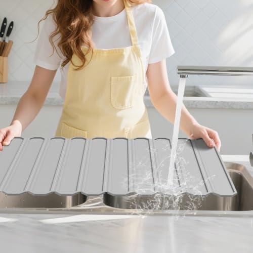 Esterilla de silicona para escurrir platos ollas y sartenes resistente al calor 3