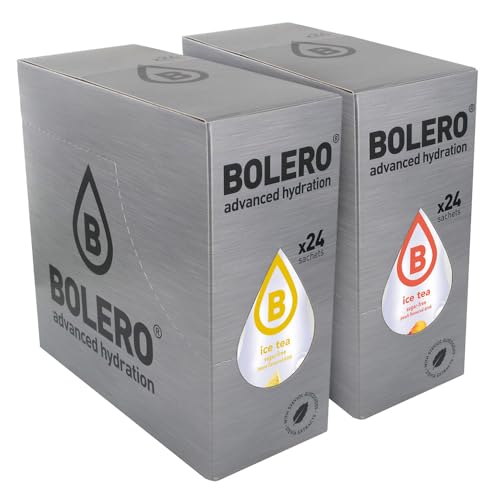 SET 24 BOLERO ICE TEA LEMON DA 8 GRAMMI CON 24 BOLERO ICE TEA PEACH DA 8 GRAMMI